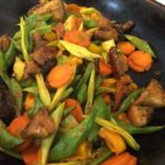 Spicy Curried Shitake Mushroom and Long Beans